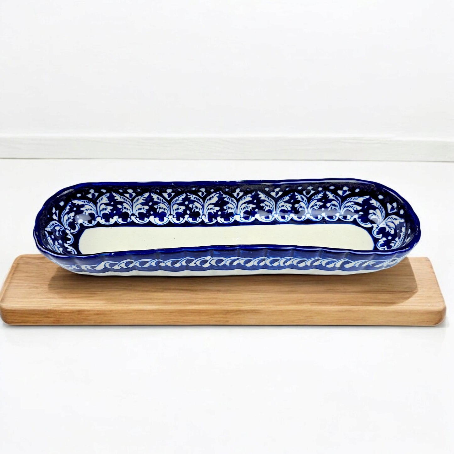 Blue Felicity Long Serving Dish